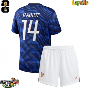 Ranska Adrien Rabiot #14 Kotipaita Lapsille MM-kisat 2026 Lyhythihainen (+ shortsit)